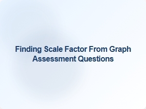Assessment Questions for Finding Scale Factor From Graphs